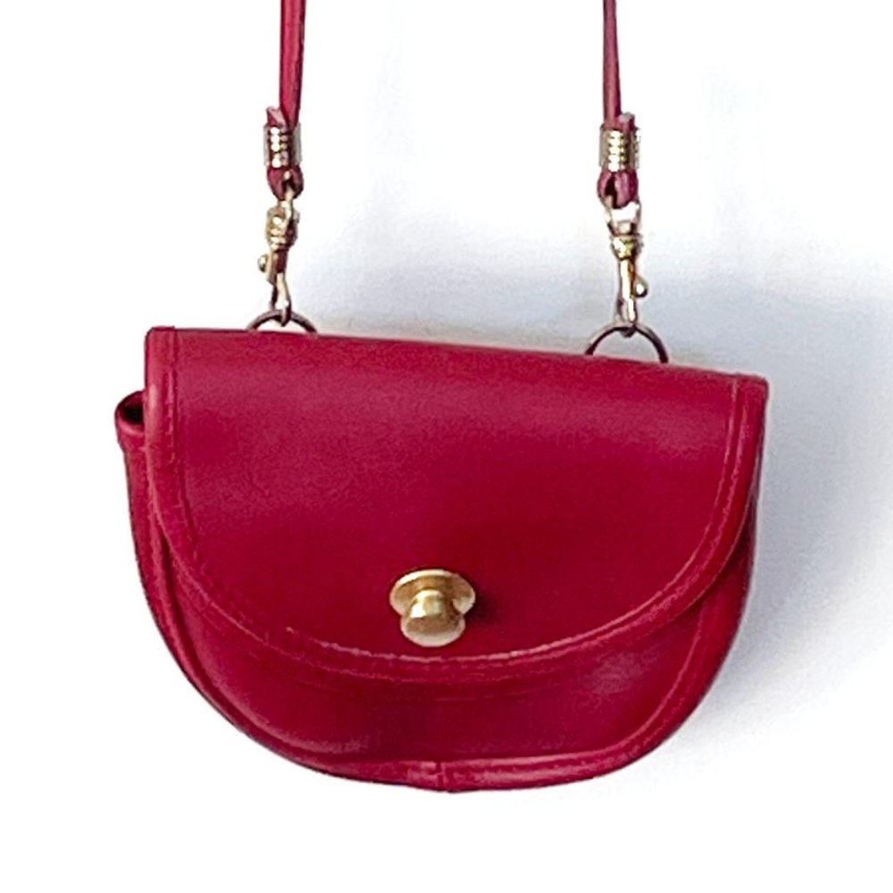 Rare Red Coach Belt Bag